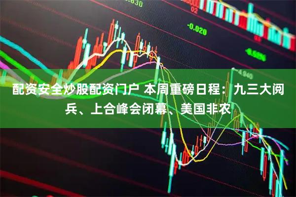 配资安全炒股配资门户 本周重磅日程：九三大阅兵、上合峰会闭幕、美国非农